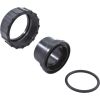 122257BLK Half Union 2" with O-Ring 1-1/2" Slip Trimline