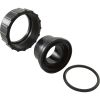 122257BLK Half Union 2" with O-Ring 1-1/2" Slip Trimline