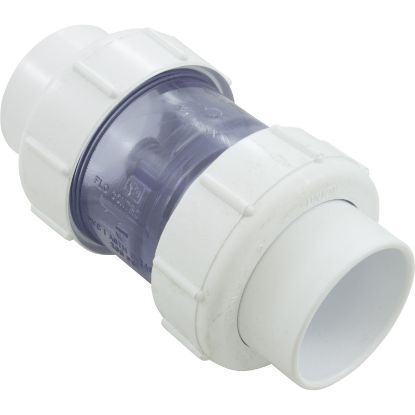 1795C20 Check Valve 5Lb. 2" Sxs Clear Pvc Union