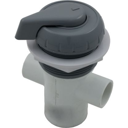 11-4040GRY Diverter Valve Hydro-Air/BWG Hydroflow 1/2"s 2 Port Gray