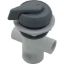 11-4040GRY Diverter Valve Hydro-Air/BWG Hydroflow 1/2"s 2 Port Gray