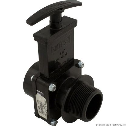 7108 Gate Valve 3 pc Valterra 1-1/2"fpt x 1-1/2"mpt 45psiBlk