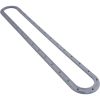 640-1307 V Channel Drain WW 32" Ultra Vinyl 2-1/2"spg Gray