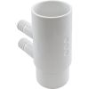 WM2XSP-4 Manifold 3/4" Barb 4 port Flow Thru 2" Slip x 2" Spigot