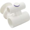 10-5681WHT Jet Body BWG/HAI Slimline w/Extended Wall Fitting White