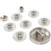 CS32506 Cap Set Marshall Gruber VIP3 6-Jet Chrome Plated ABS