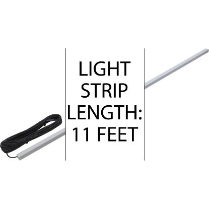 42-PLO-F-RGB-11 11' PAL Color LED Optics Feature Strip Lt 24vDiff Lens 65'