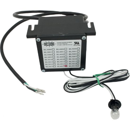 4013 Spa Light Be-Lite12Vw/Air Switch 3.5" hole sizeAMP Cord