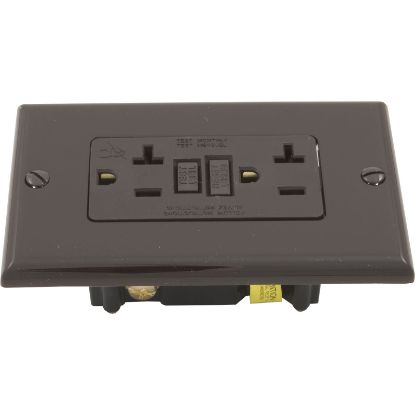 N7899 GFCI Leviton 20A SPST Plugface Brown
