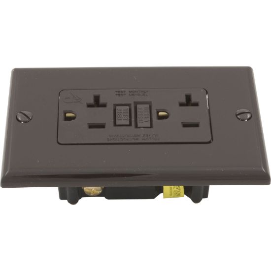 N7899 GFCI Leviton 20A SPST Plugface Brown