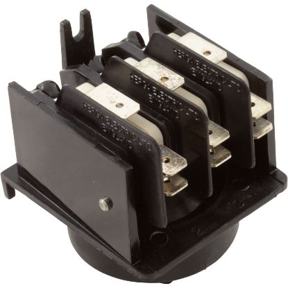 6806-008 Air Switch Herga 4 Function 20a 3PDT Thd White Cam