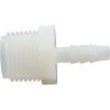 61132 Barb Adapter 1/4" Barb x 1/2" Male Pipe Thread Nylon