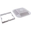 R914101 Main Drain Grate 14" x 14" Square Retro to 9" x 9" White
