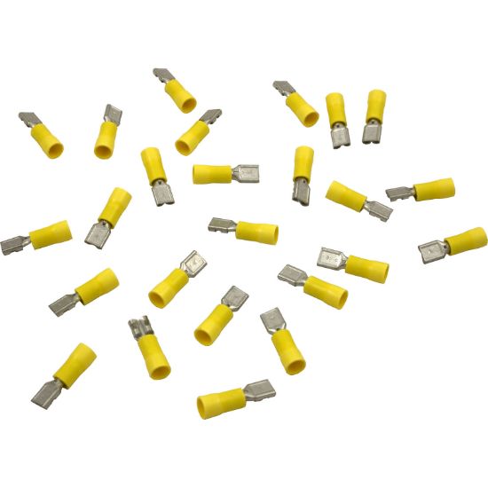  Disconnect Female 25 Pack 12-10AWG .250 Tab Yellow