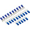  Flanged Fork Terminal 16-14 AWG #8 Stud Blue Quantity 25