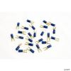  Flanged Fork Terminal 16-14 AWG #8 Stud Blue Quantity 25