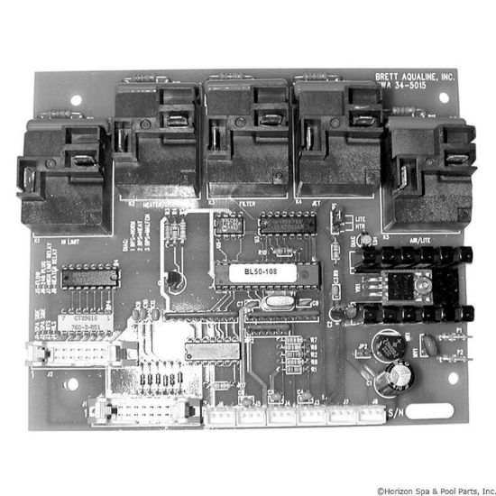 34-5015-0 PCB Brett Aqualine BL-50 Relay Board