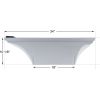 LAM6 StandInter-Fab La Mesa Fiberglass6ft w/Jig HardwareWht