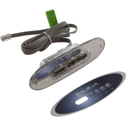 53777 Topside BWG VL260 4 Btn Oval LCD 10ft w/Overlay Gray