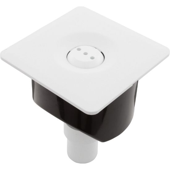 25598-310-000 Deck Jet Multi-Nozzle White Adjustable Flangeless Square