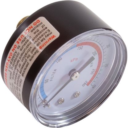 10076-ACC Pressure Gauge AquaPro AL75 W/ O-Ring 28psi Plastic