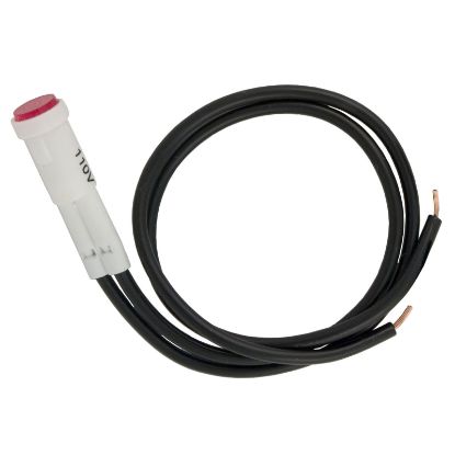 NL2950CWL2R Indicator Light 115v 1/4 Hole Size Push Thru Red