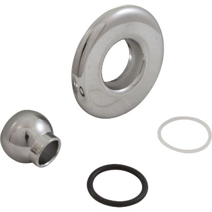 10-3955M PC Escutcheon BWG/HAI Slimline Smth w/Dir Eyeball Chr