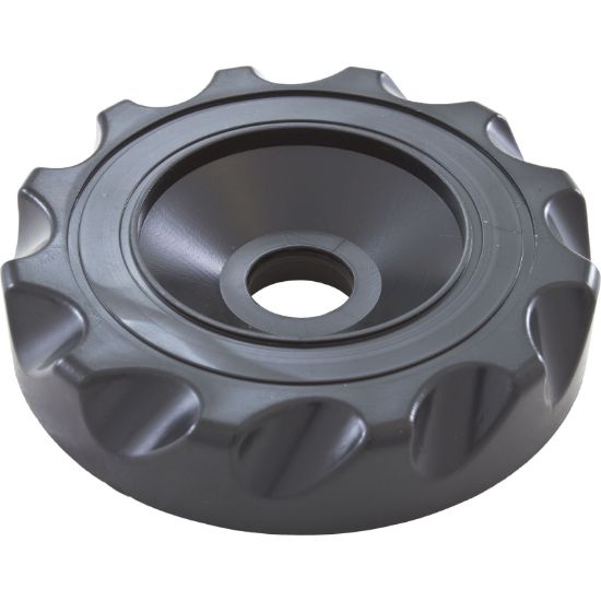 602-3531 Cap WW Top Access Diverter Valve 2" Scalloped Black