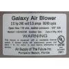 6520231 Blower Air Supply Galaxy Pro 2.0hp 230v 5.5A Hardwire