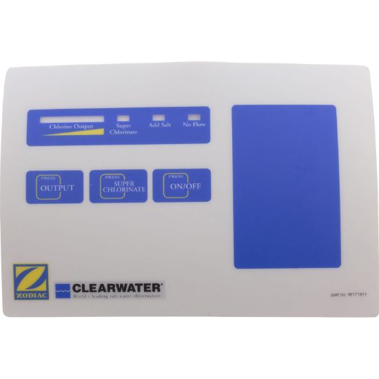 W171911 Touch Pad Label Zodiac Clearwater LM2 Series