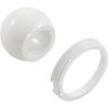 10-3808WHT Eyeball BWG Hydro Jet w/ Retainer Ring White