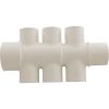 672-4440 Manifold 1/2" Slip 6 Port Flow Thru 1" Slip