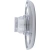 23326-PC EscutcheonBWG/GG Mini JetThdw/2Roto OrificeSmthChr/Clr