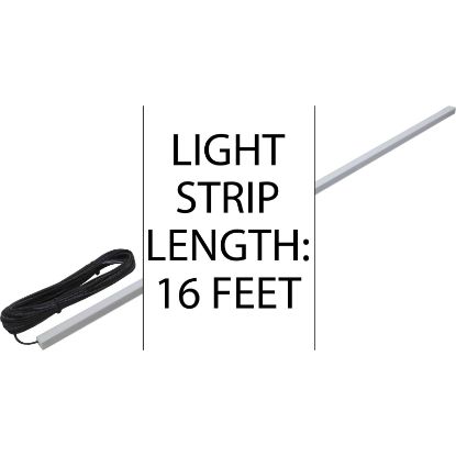 42-PLO-F-RGB-16 16' PAL Color LED Optics Feature Strip Lt 24vDiff Lens 65'