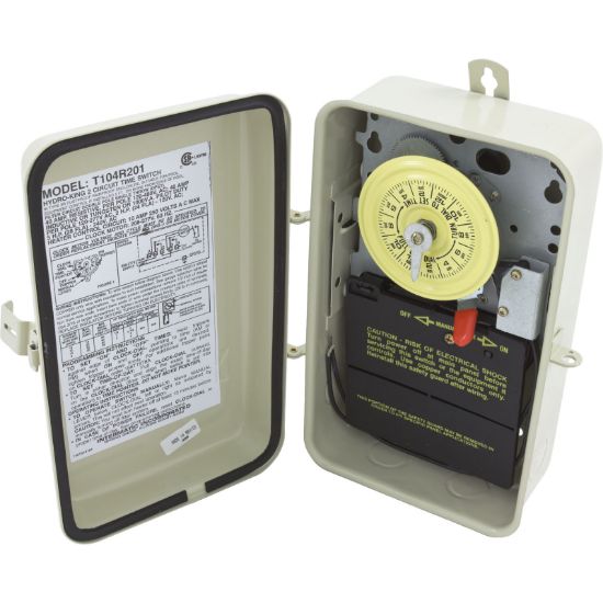 T104R201 Time Clock Intermatic T104R201 24 hr 230v DPSTw/Fireman