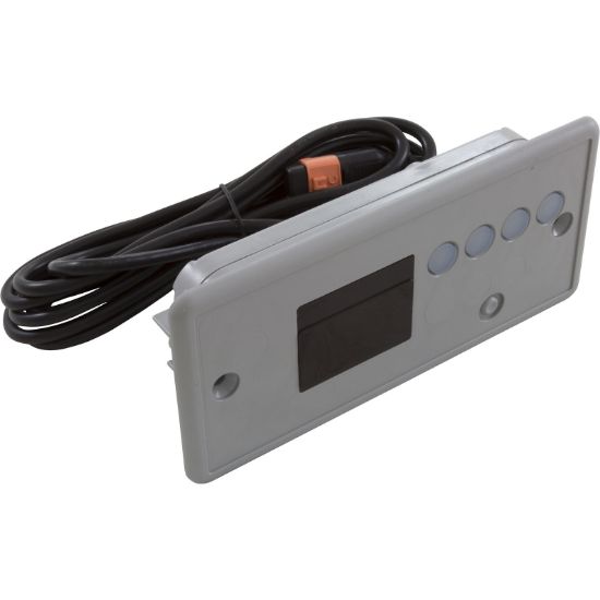 34-0236A-U Topside Gecko in.k19 4 Button 2 Pump LED w/o Overlay