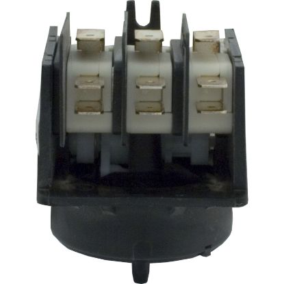 6806-006 Air Switch Herga 4 Function 3PDT 20A Ctr Spout Wht Cam