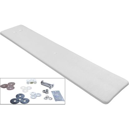 DS8WW Dive BoardInter-Fab Duro-Spring8ftWhite w/Top Tread Hdwr