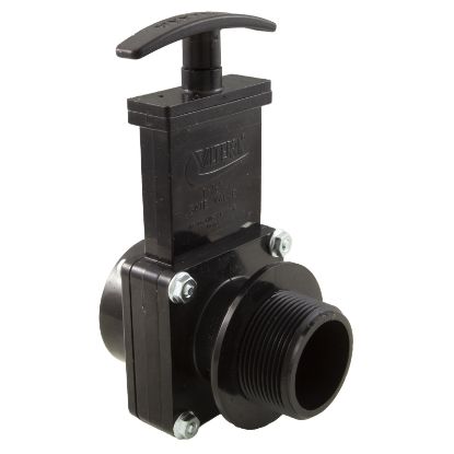 7105 Gate Valve 3 pc Valterra 1-1/2"s x 1-1/2"mpt 45psiBlack