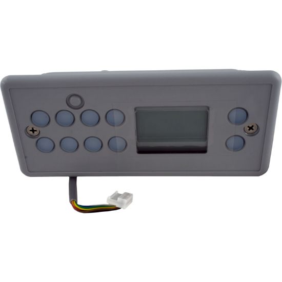 0201-007153 Topside Gecko TSC-8/K-8 10 Button Lg Rec LCDw/o Overlay