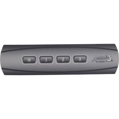 9916-101392 Overlay Gecko in.k100 Aux 4 Button Holes