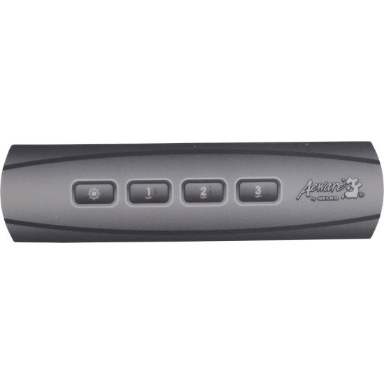 9916-101392 Overlay Gecko in.k100 Aux 4 Button Holes