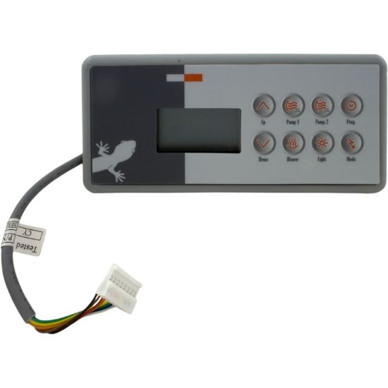 0200-007119 Topside Gecko TSC-4/K 4 8 Button2 PumpLarge Rec wht/gry