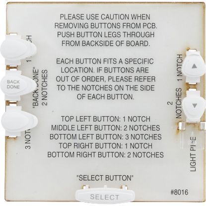 R0551400 Replacement Buttons Zodiac Jandy AquaLink OneTouch White