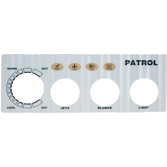 618-3 Overlay Pres Air Trol Patrol 3 Button