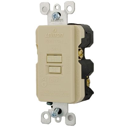 GFRBF-1 GFCI Leviton 20A SPST Deadfront Ivory