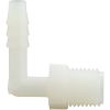 63194 Barb Adapter 1/4"b x 1/4"mpt 90 Degree Nylon