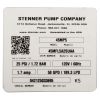 SPC45MFL5A2SUAA Chemical Pump Stenner Classic Series25psi115v1/4