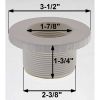 22000900 Lens Housing Pentair Fiberworks 1-1/2"s Gunite White
